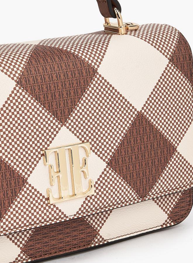 ايل حقيبة ساتشيل بطبعة شعار مع حزام سلسلة - Image 4